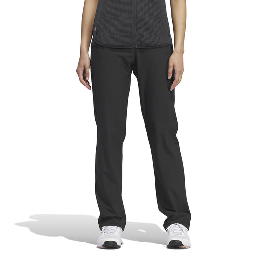 adidas Ladies Golf Trousers with Front Seam Detail in Black