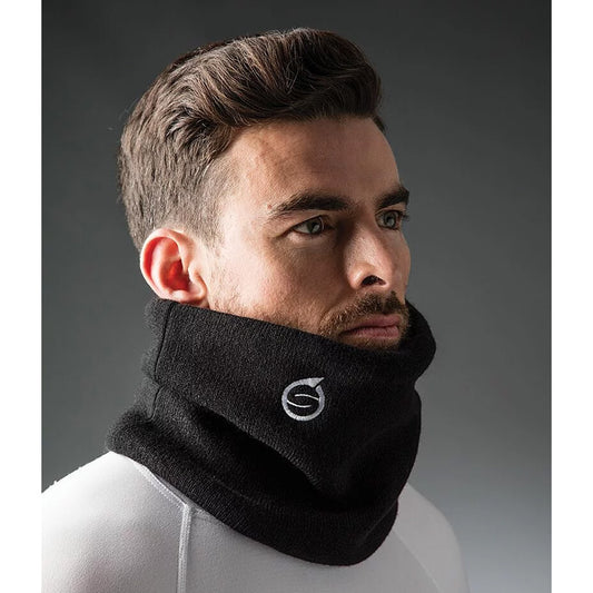 Sunderland Ladies Black Thermal Neck Warmer - Soft Stretch Comfort for Cold-Weather Rounds
