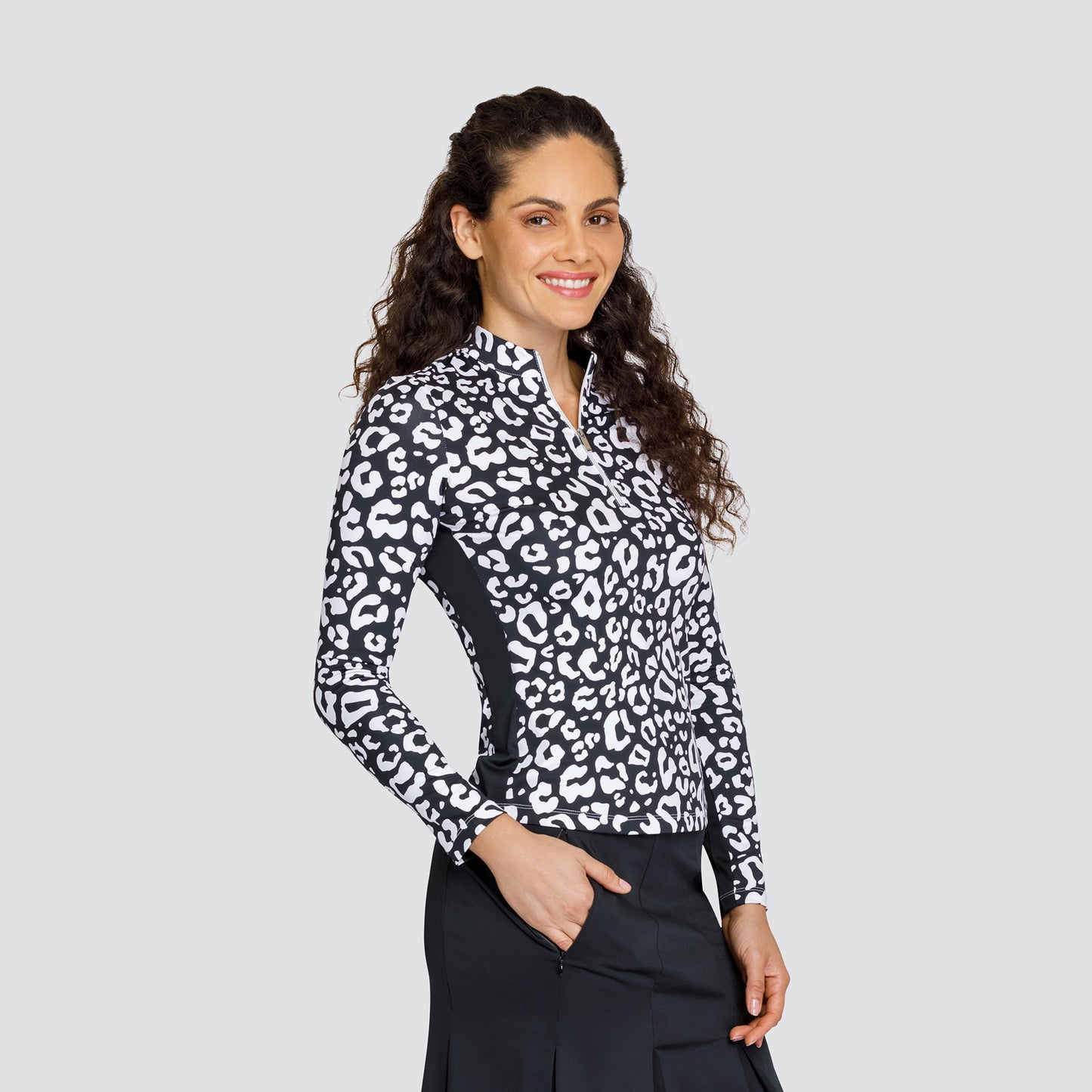 Tail Ladies Long Sleeve Golf Top in Panther