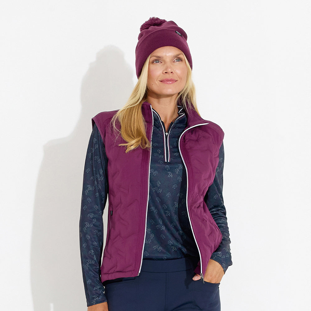 Abacus Ladies Quilted Gilet with Stretch Side Panels