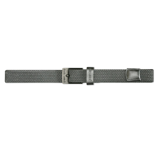 Green Lamb Ladies Elasticated Braided Stretch Belt in Silver