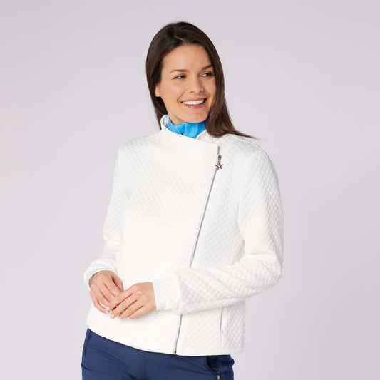 Swing Out Sister Ladies Unique Biker Style Jacket with Stylish Quilted Effect