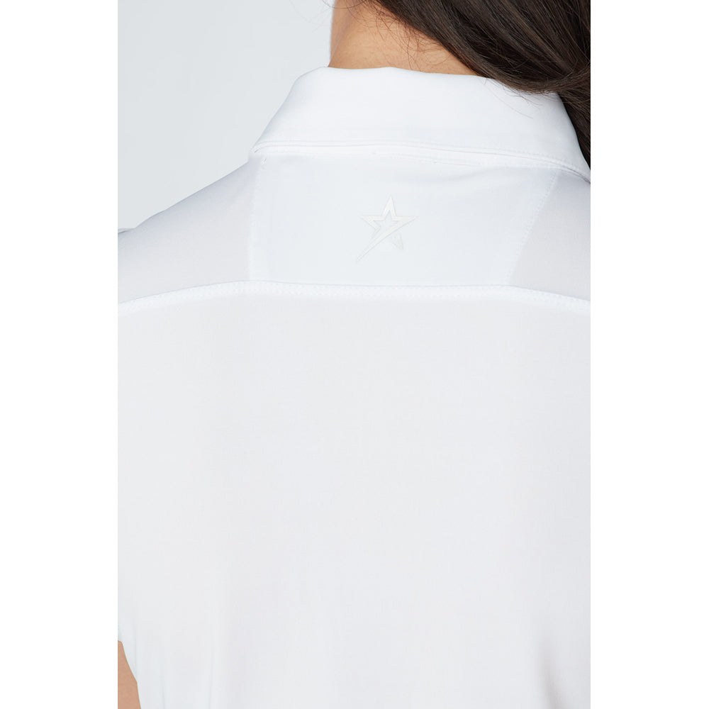 Swing Out Sister White Sleeveless Polo