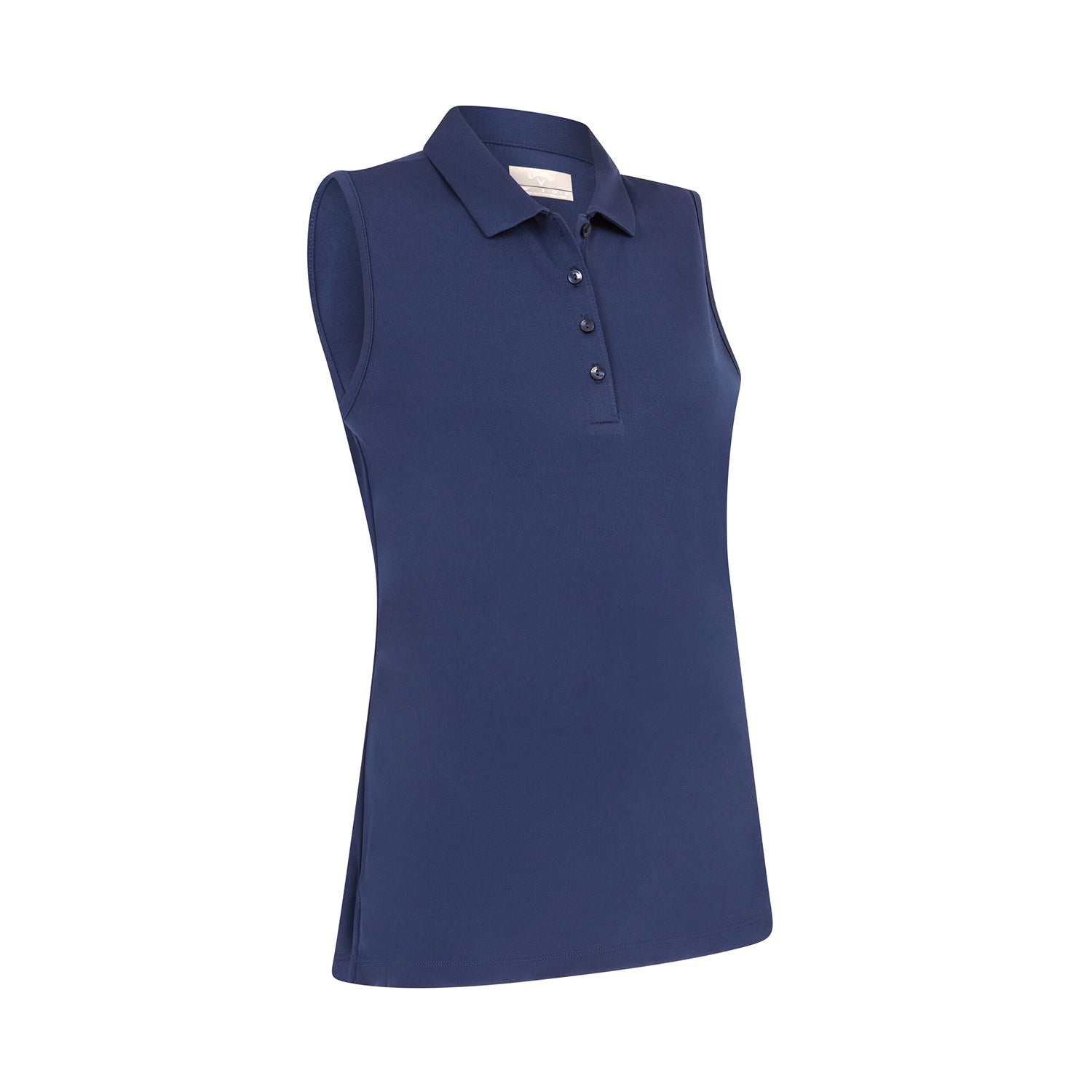 Callaway Ladies Navy Sleeveless Tournament Golf Polo