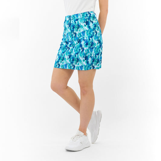 Pure Golf Ladies Golf Skort - Effortless Botanical Elegance