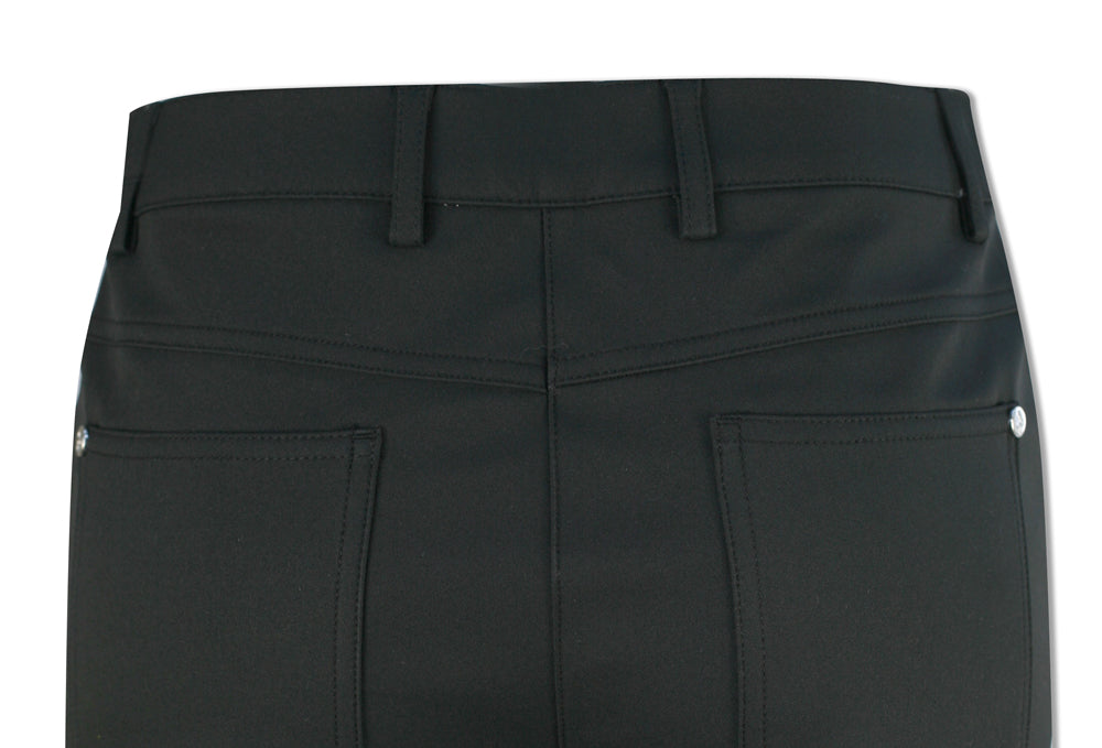 Green Lamb Slim-Fit Thermo Windbarrier Trousers in Black