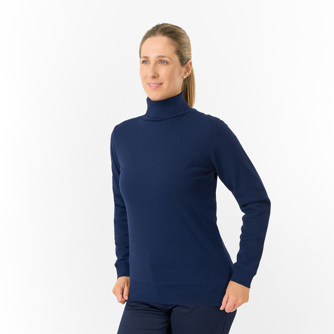 Pure Golf Ladies Super Soft Fur Lined Roll Neck