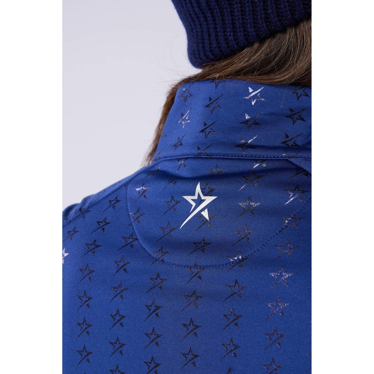 Swing Out Sister Ladies Brushed-Backed Full-Zip Mid Layer with Star Print