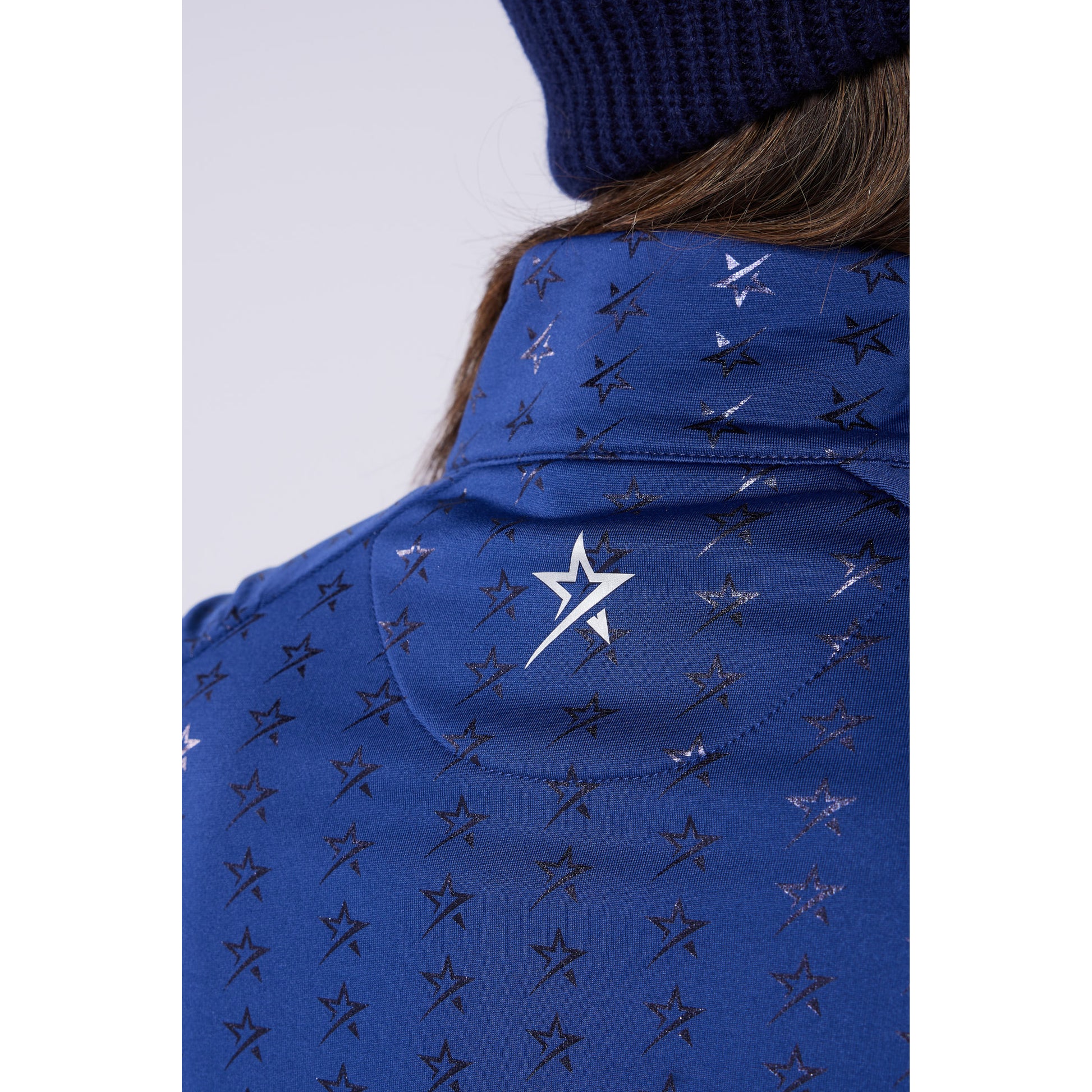 Swing Out Sister Ladies Brushed-Backed Full-Zip Mid Layer with Star Print
