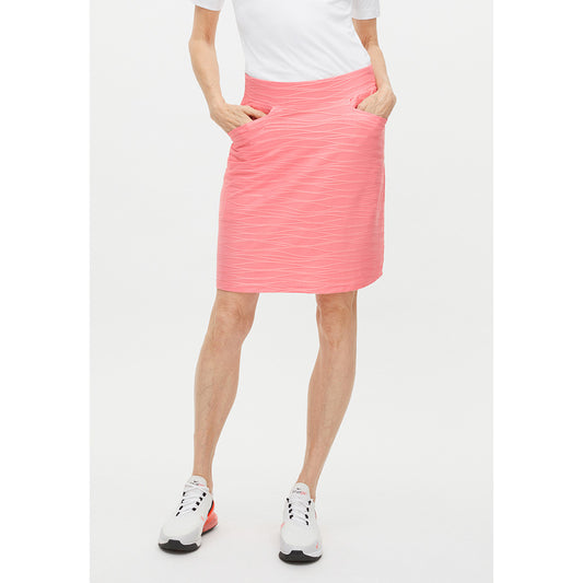 Rohnisch Ladies Textured Rose Pull-On Stretch Skort