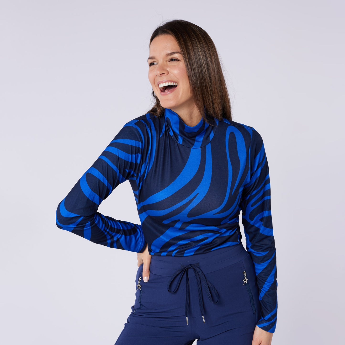 Swing Out Sister Ladies Soft-Touch Roll Neck