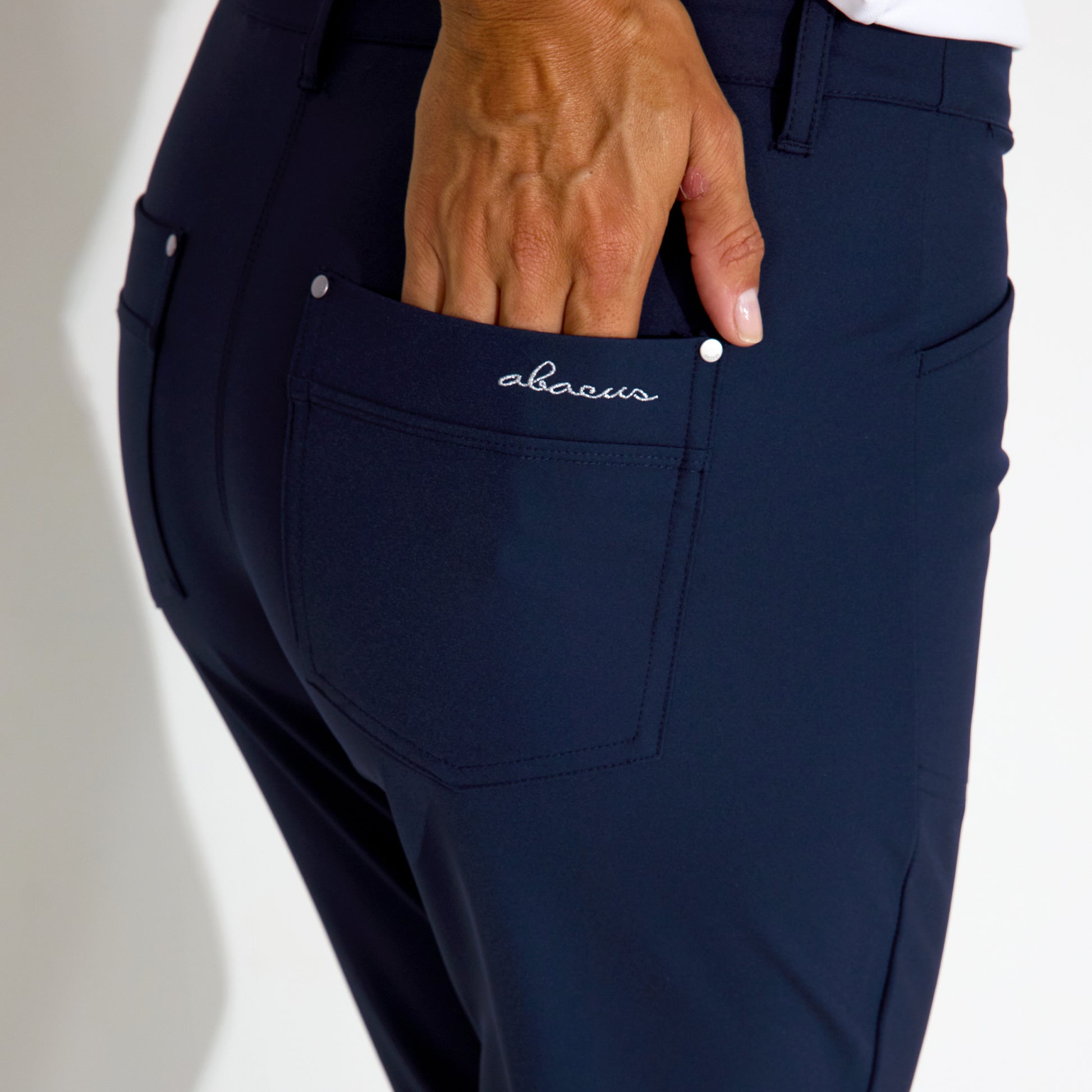 Abacus Ladies Elite High Waist Trousers in Navy