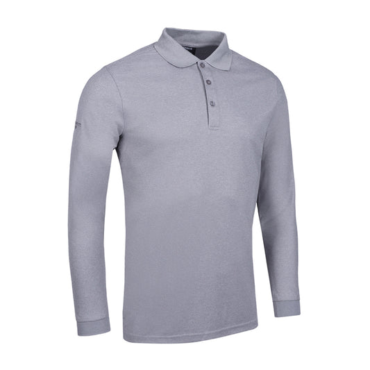 Glenmuir Mens Long-Sleeve Pique Knit Polo