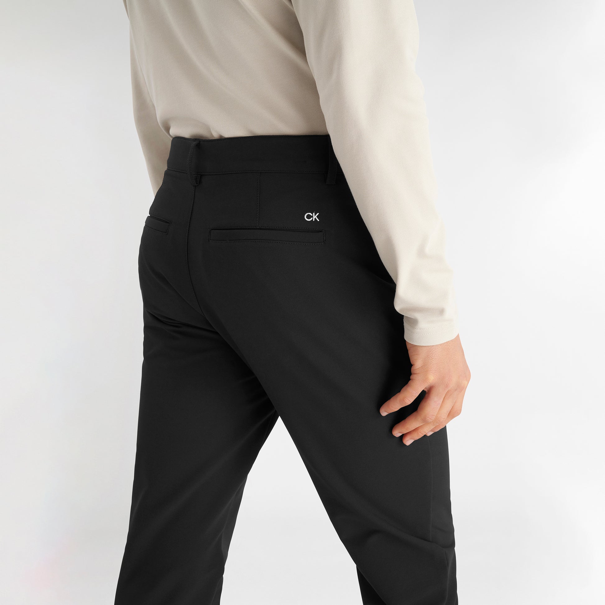 Calvin Klein Mens Black Water Resistant Thermal Trousers