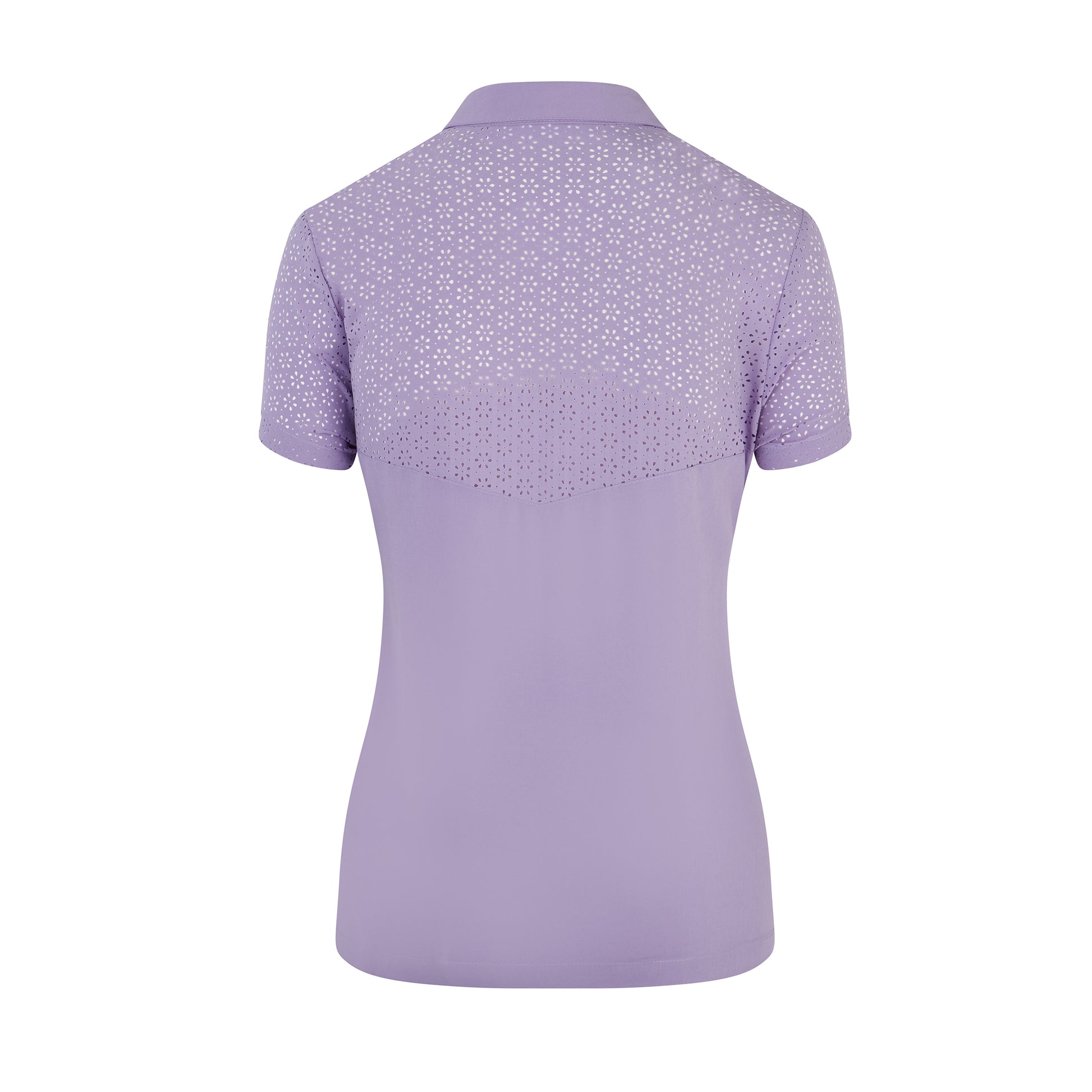 Swing Out Sister Ladies Laser Cap Sleeve Polo in Digital Lavender