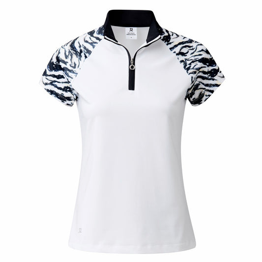 Daily Sports Ladies Animal Print Cap Sleeve Golf Polo Shirt