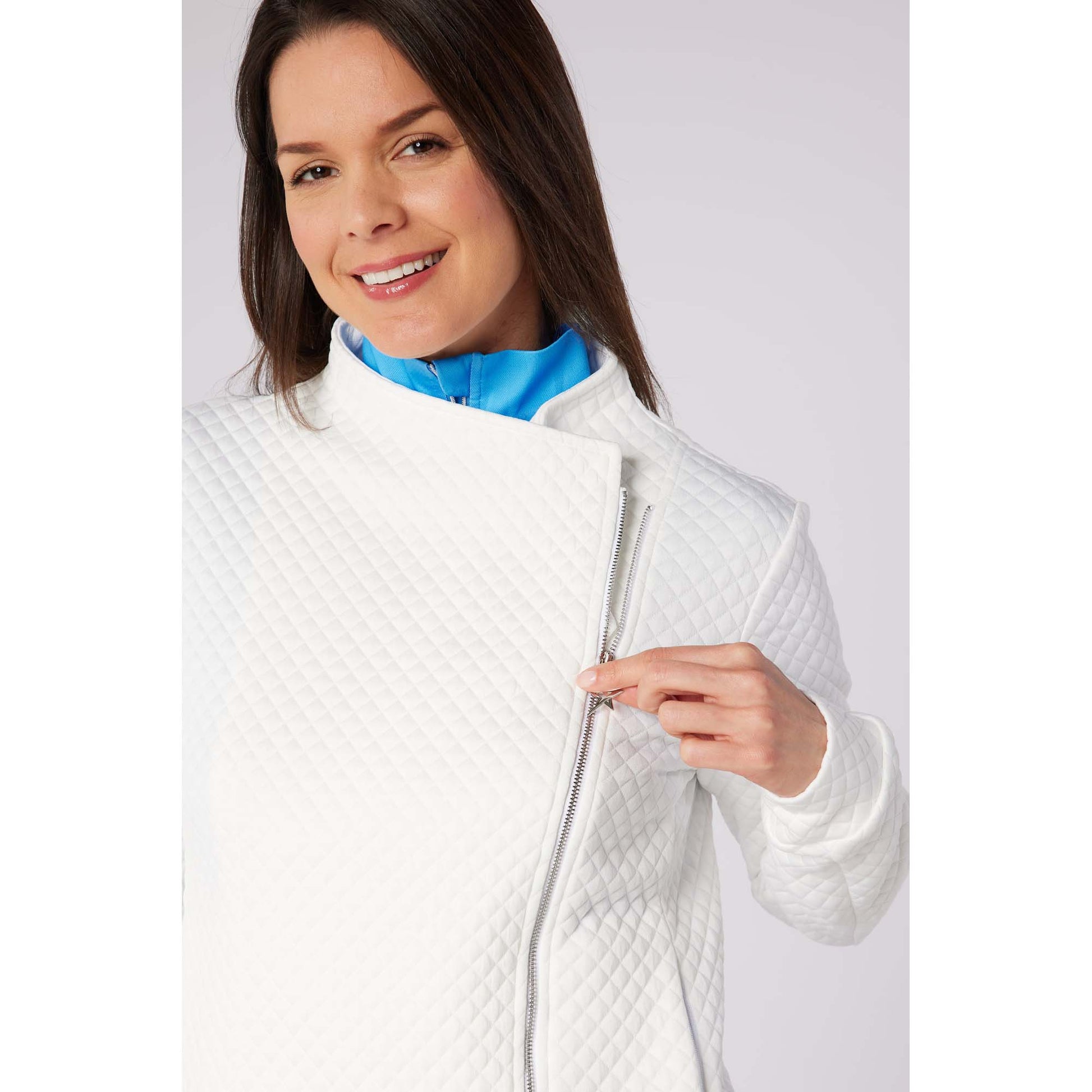 Swing Out Sister Ladies Unique Biker Style Jacket with Stylish Quilted Effect