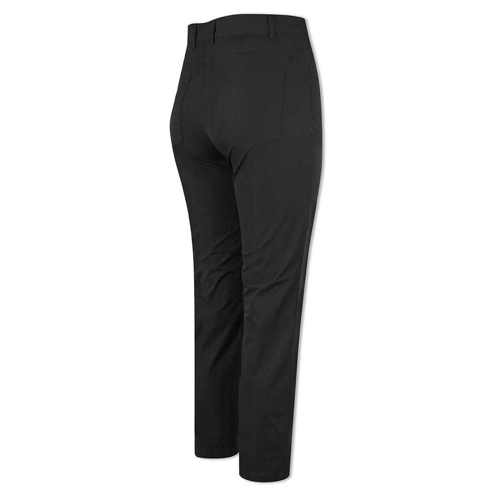 Wide Leg Trousers Women, Ladies Black Trousers Solid Color With Belt Pocket  Cropped Straight Pants Summer Baggy Wide Leg Trousers Elastic High Waist  Flares Pants For Women Office Work Leisure Beach :