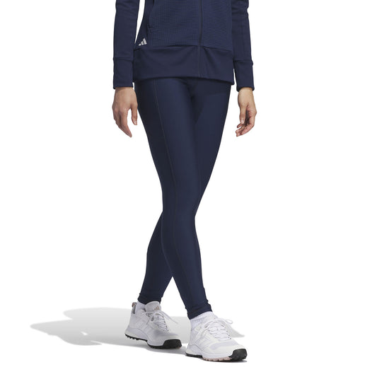 adidas Golf Ladies Navy Blue 7/8th Leggings with Brushed Inner