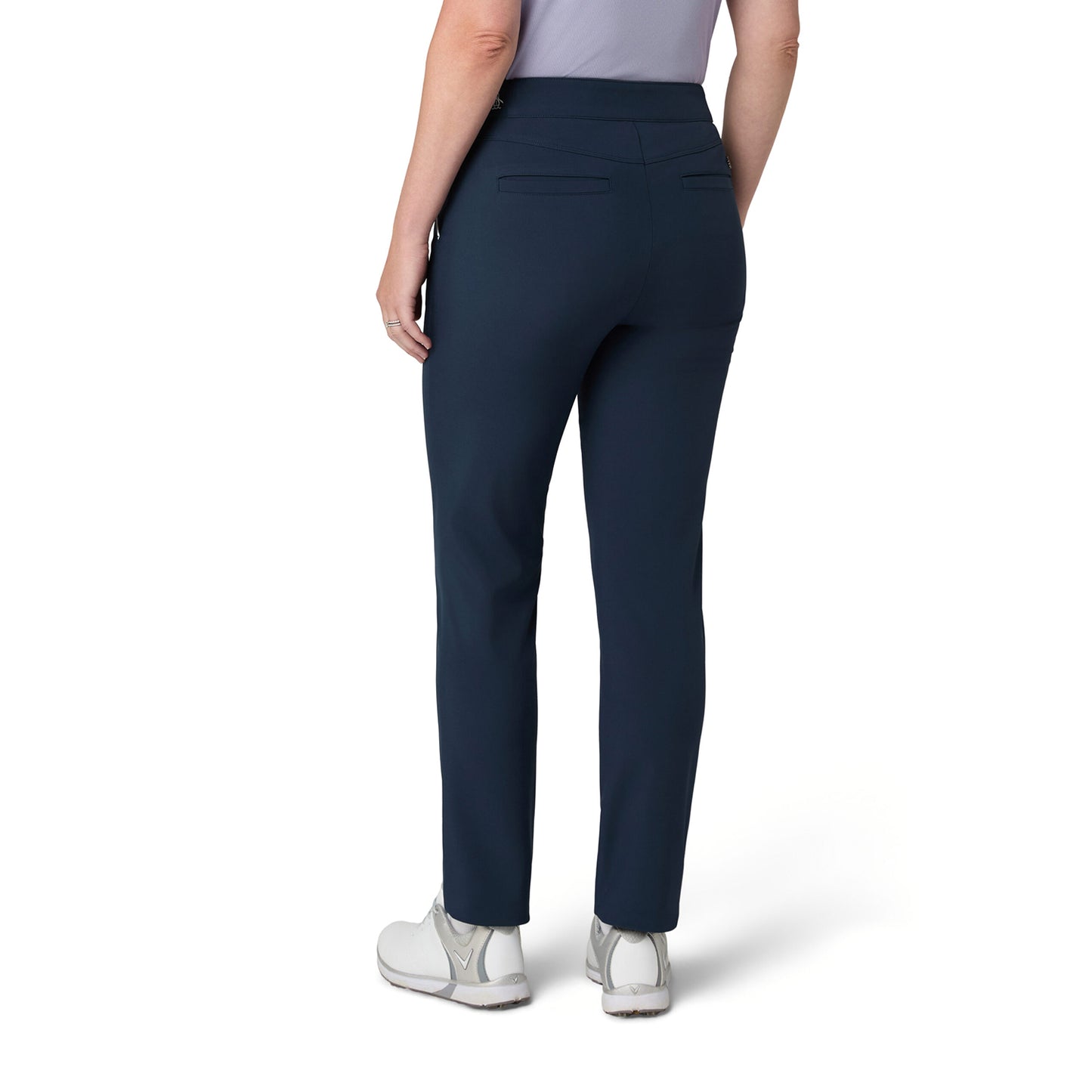 Original Penguin Ladies Thermal Tapered Pull-On Trousers in Navy