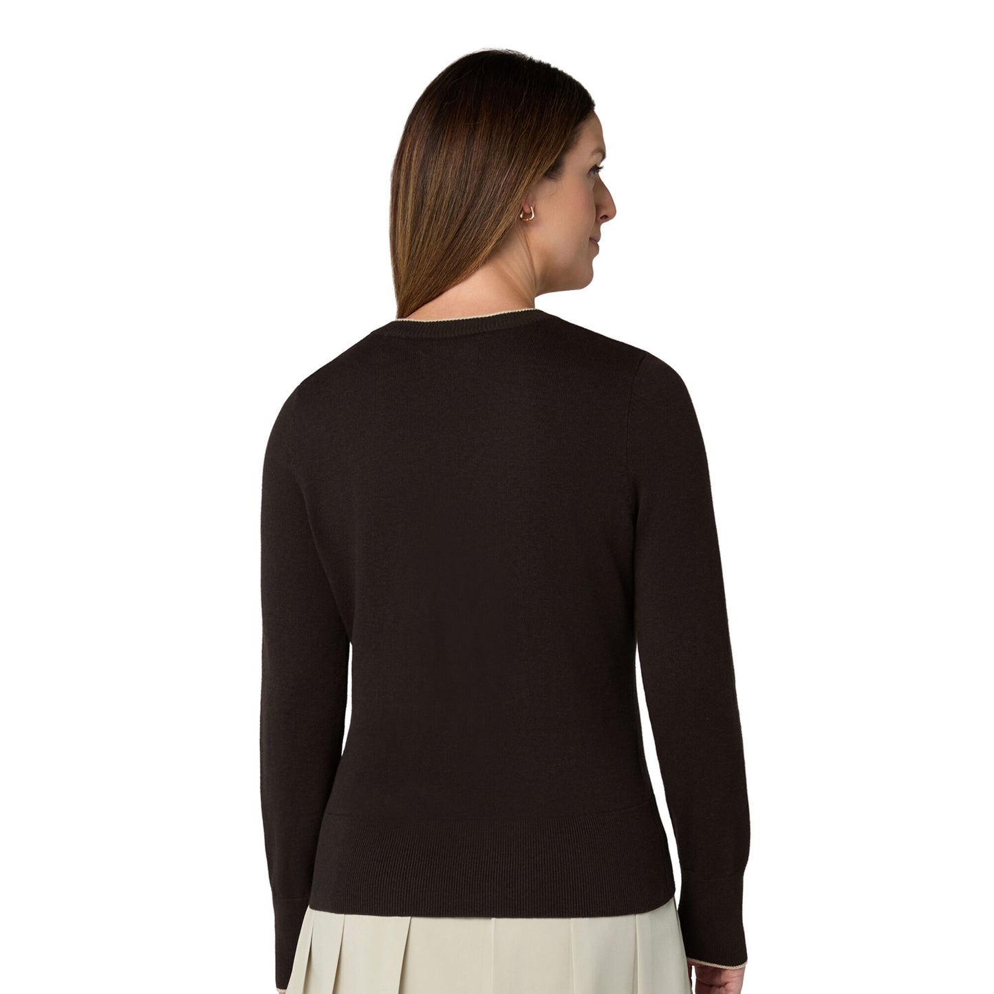 Original Penguin Ladies Cotton Blend Crew Neck Sweater