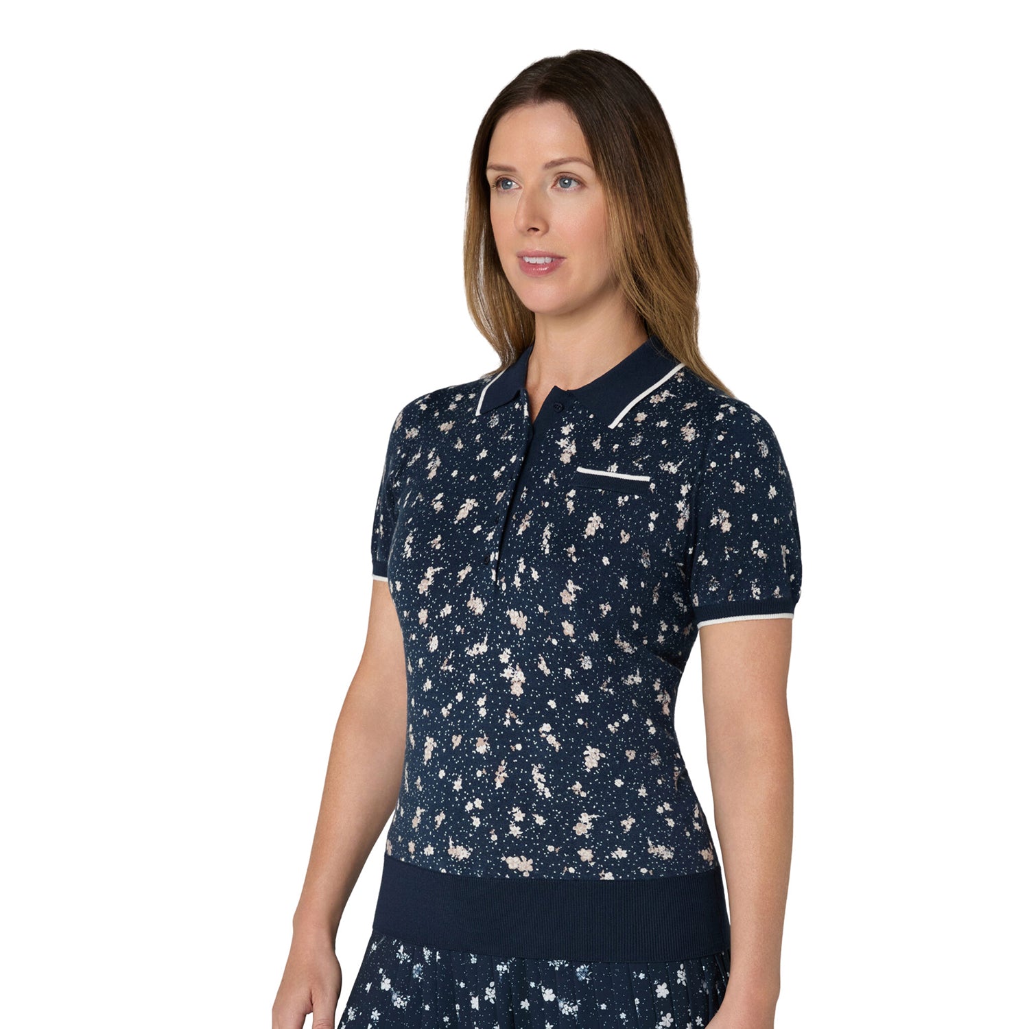 Original Penguin Ladies Short Sleeve Golf Sweater Polo
