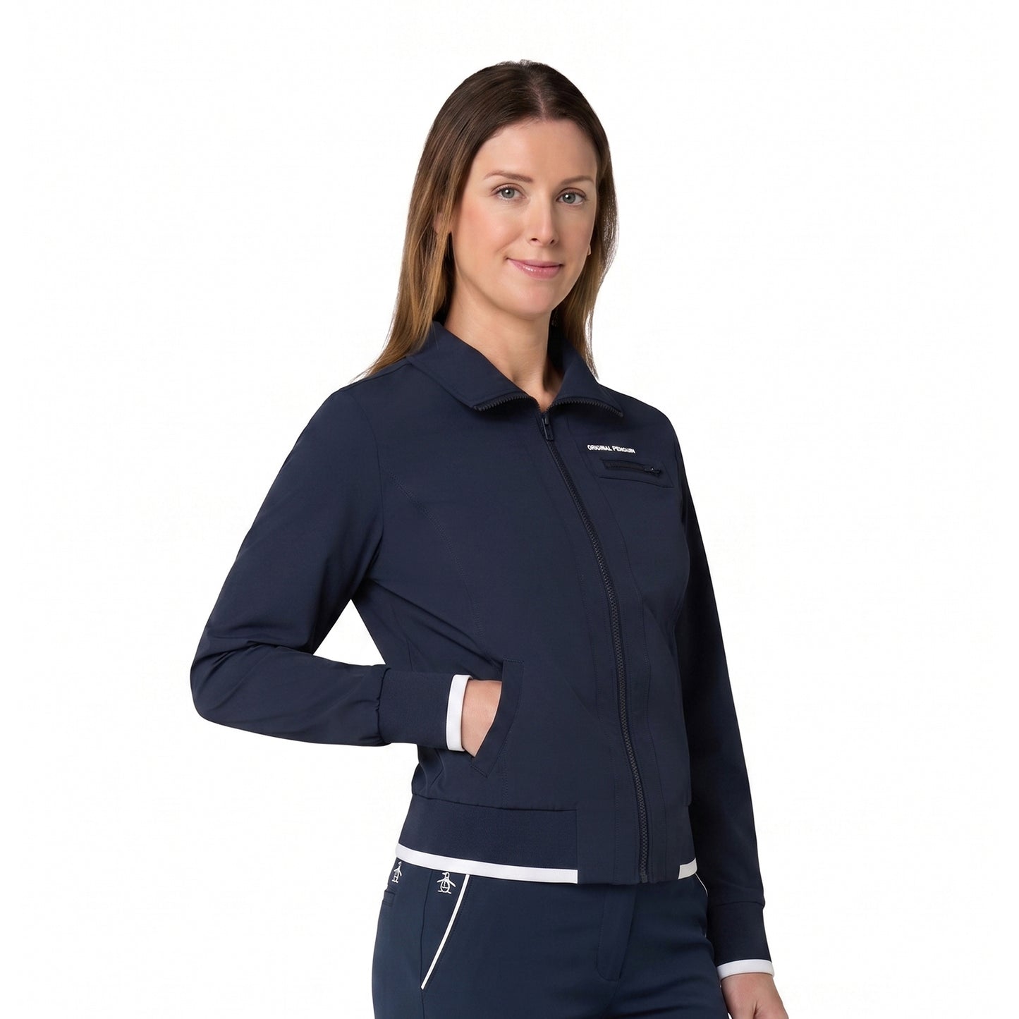 Original Penguin Ladies Windbreaker in Navy