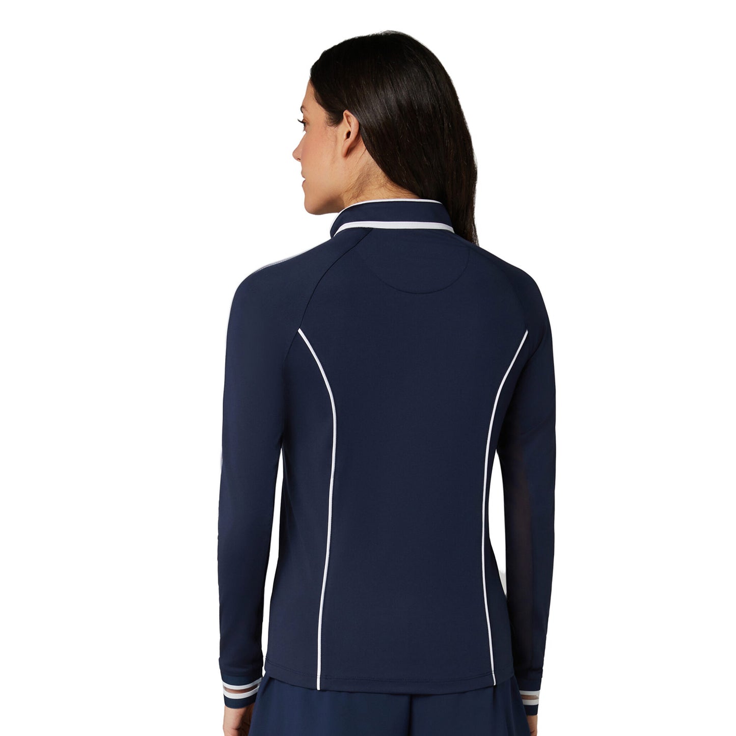 Original Penguin Ladies Long Sleeve Sun Protection Top in Navy