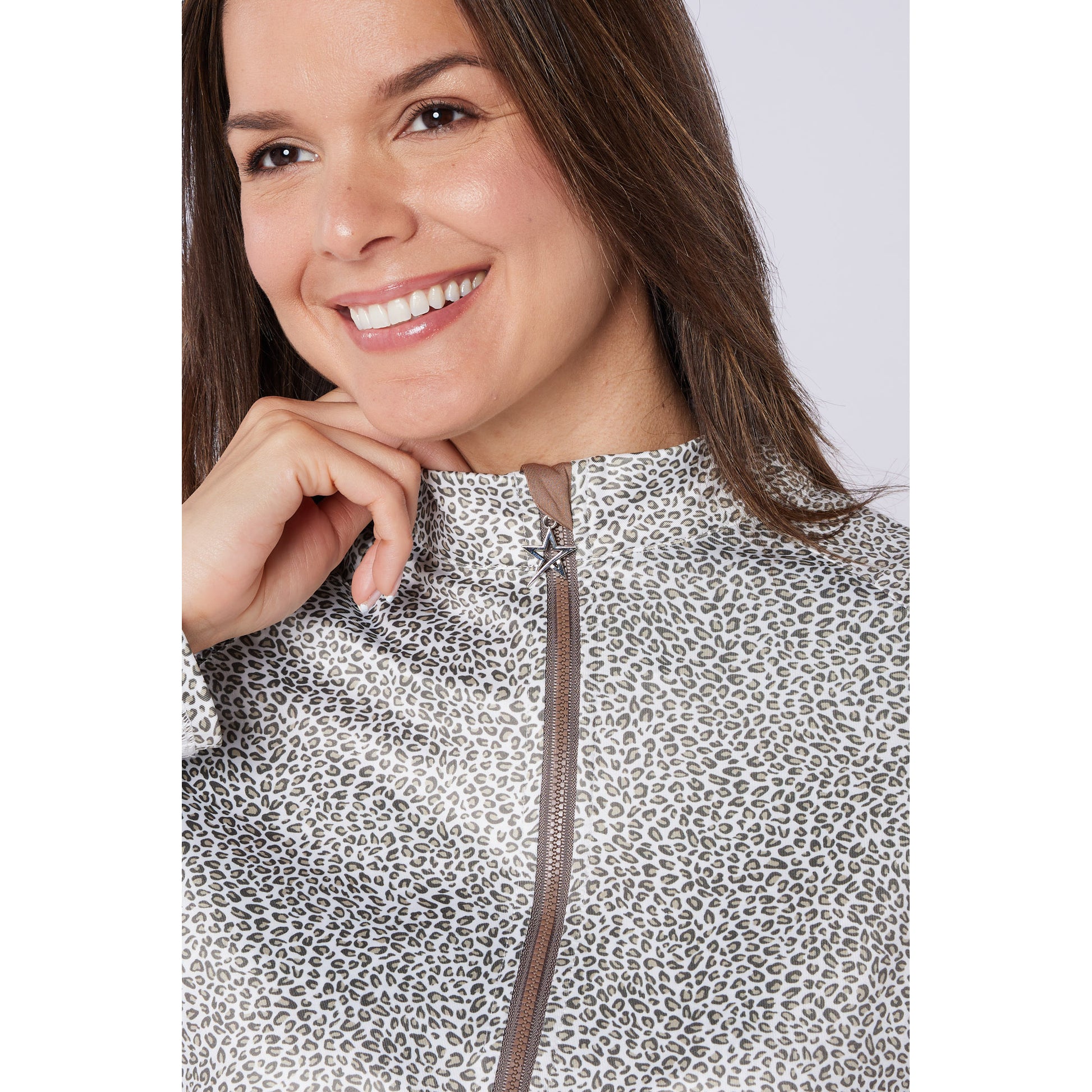 Swing Out Sister Ladies Elaine 1/4 Zip in Snow Queen