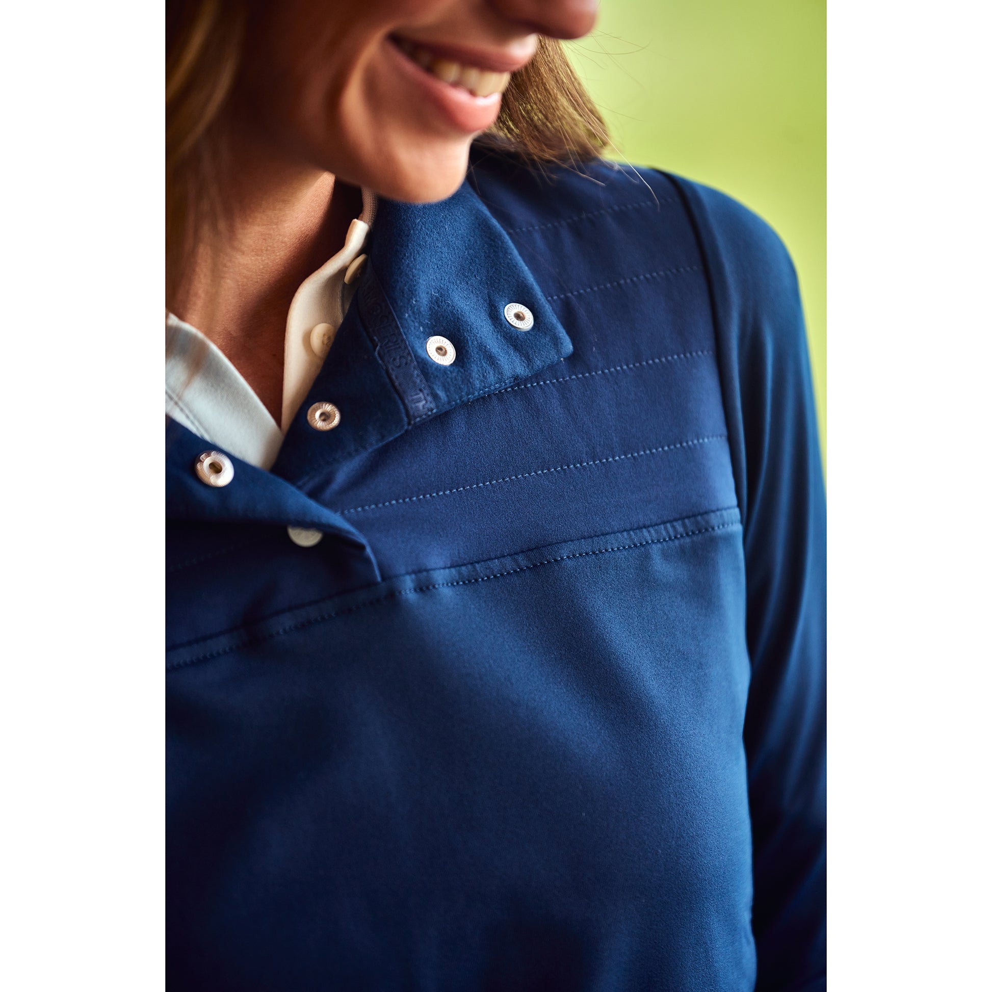 FootJoy Ladies Fleece Backed Thermal Hybrid Top in Navy