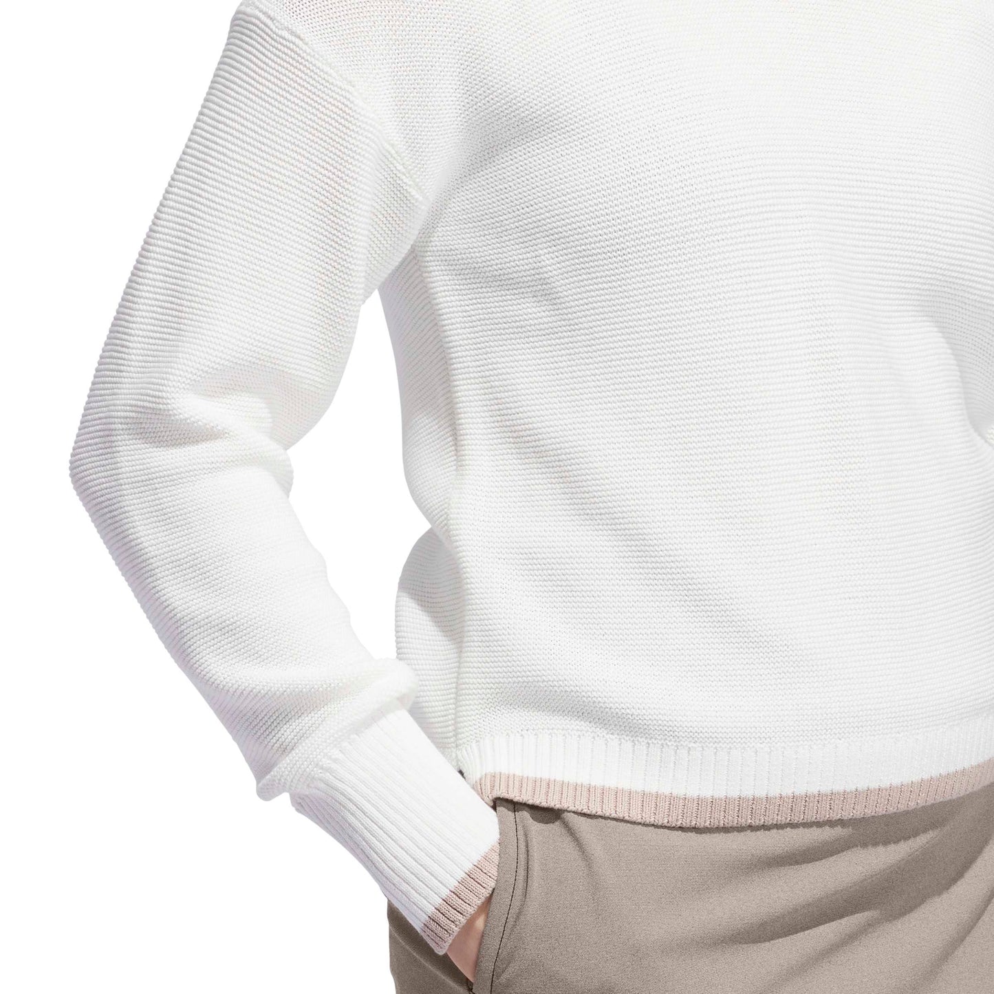 adidas Golf Women's Cotton Blend V-Neck Sweater