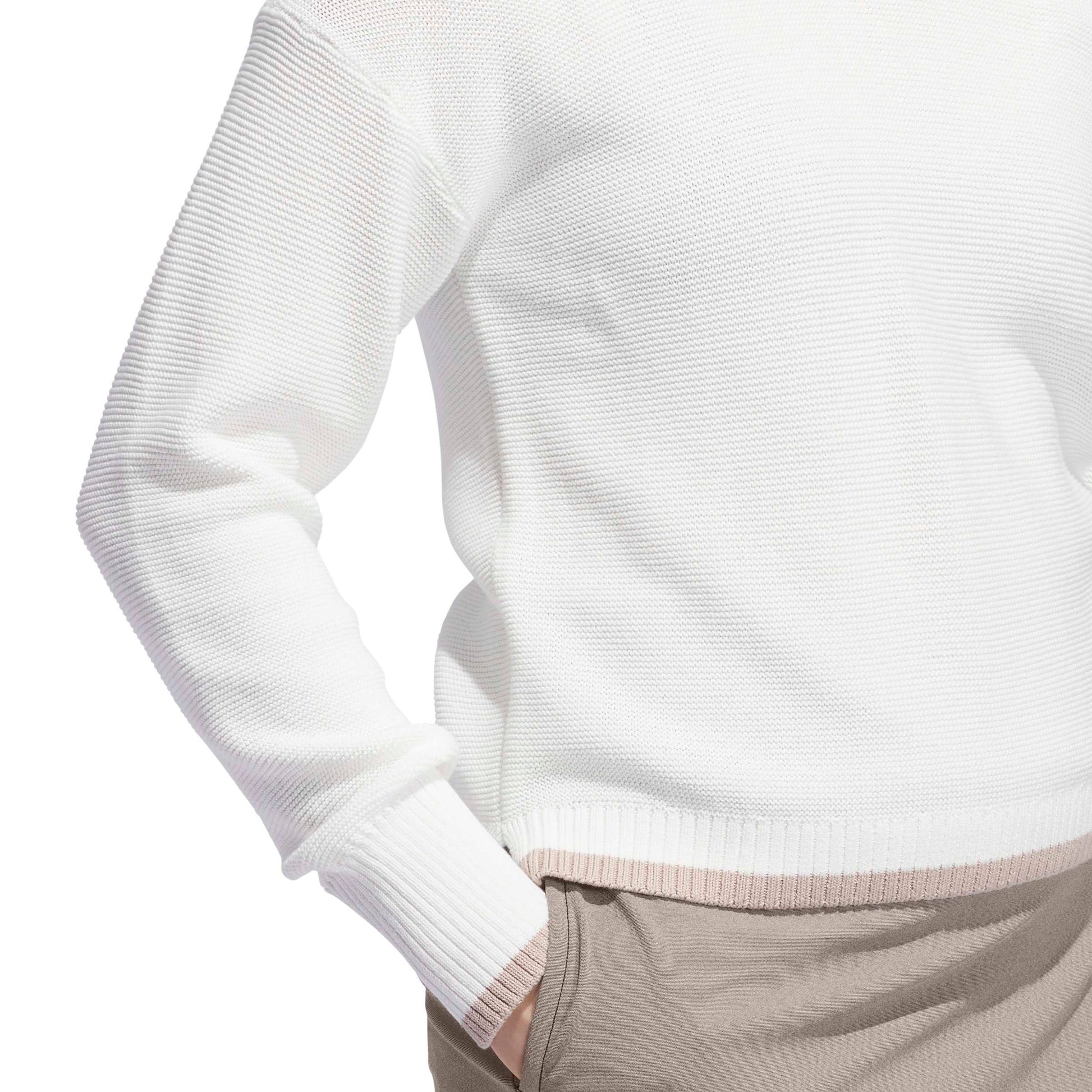 adidas Golf Women's Cotton Blend V-Neck Sweater