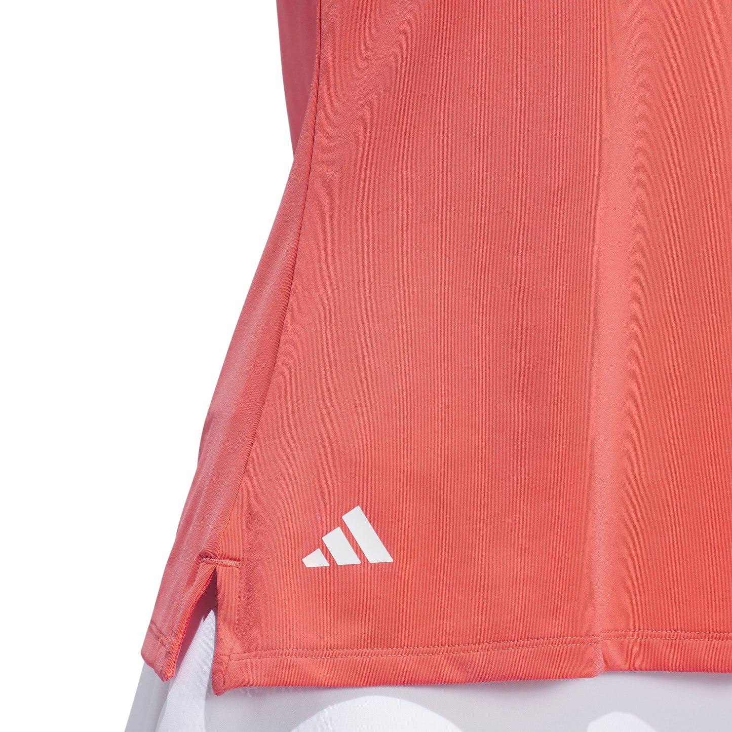 adidas Ladies Sleeveless Golf Polo in Preloved Scarlet