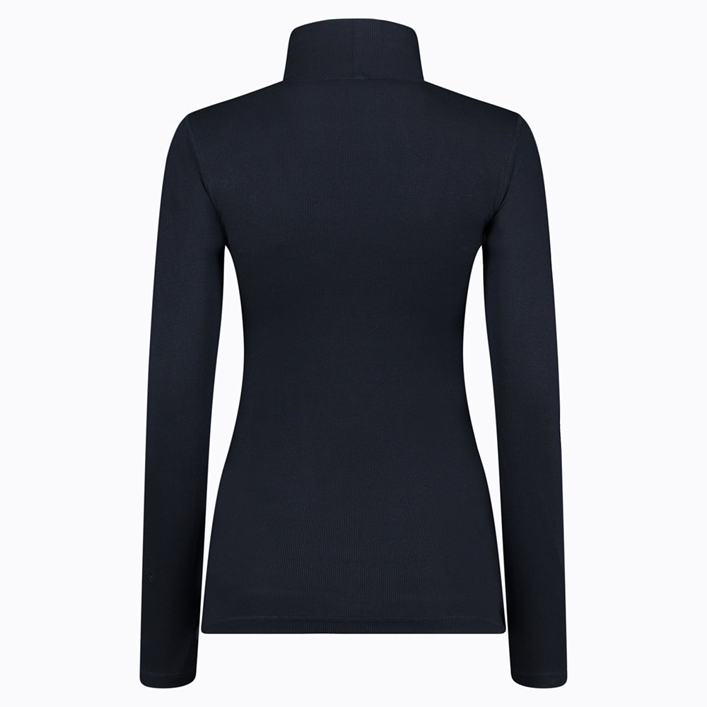 Daily Sports Ladies Soft Ribbed Long Sleeve Roll Neck In Navy - Last One XL Only Left