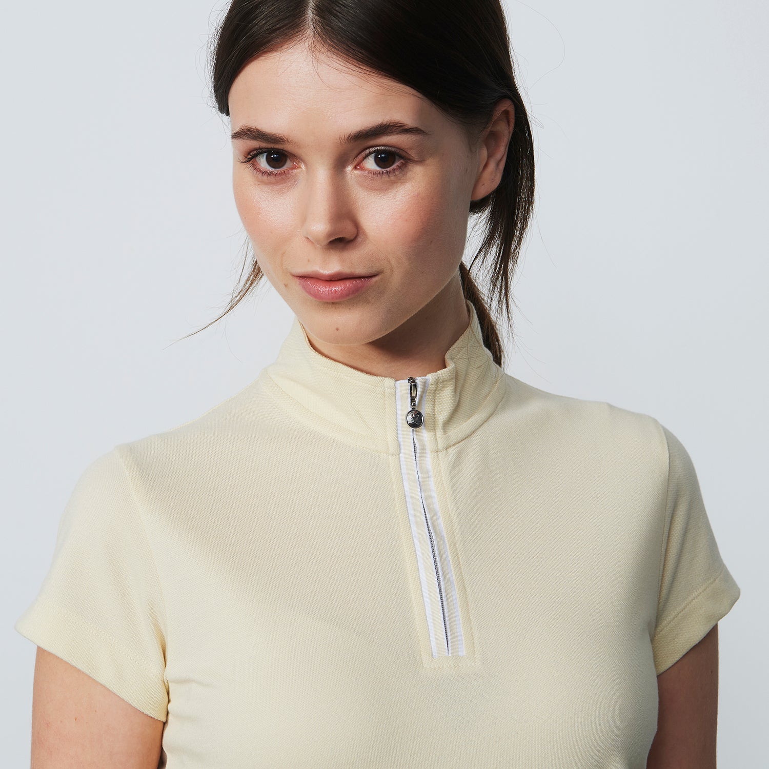 Polo shirt with zip neck hotsell