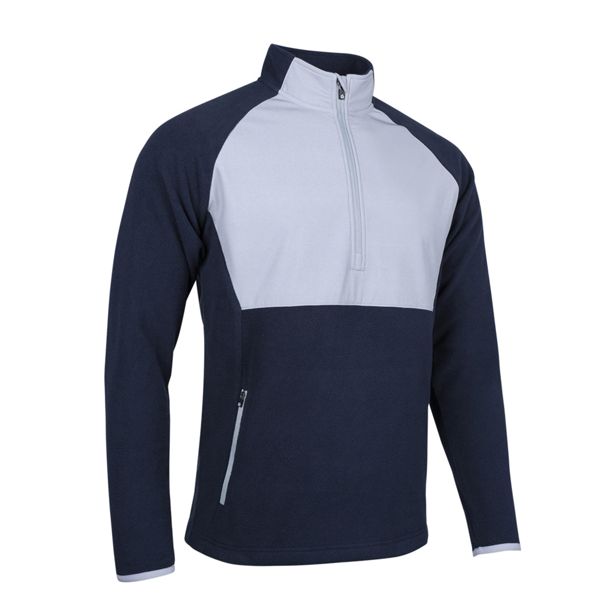 Sunderland Mens Navy Hybrid Thermal Fleece with Silver Contrast Panel