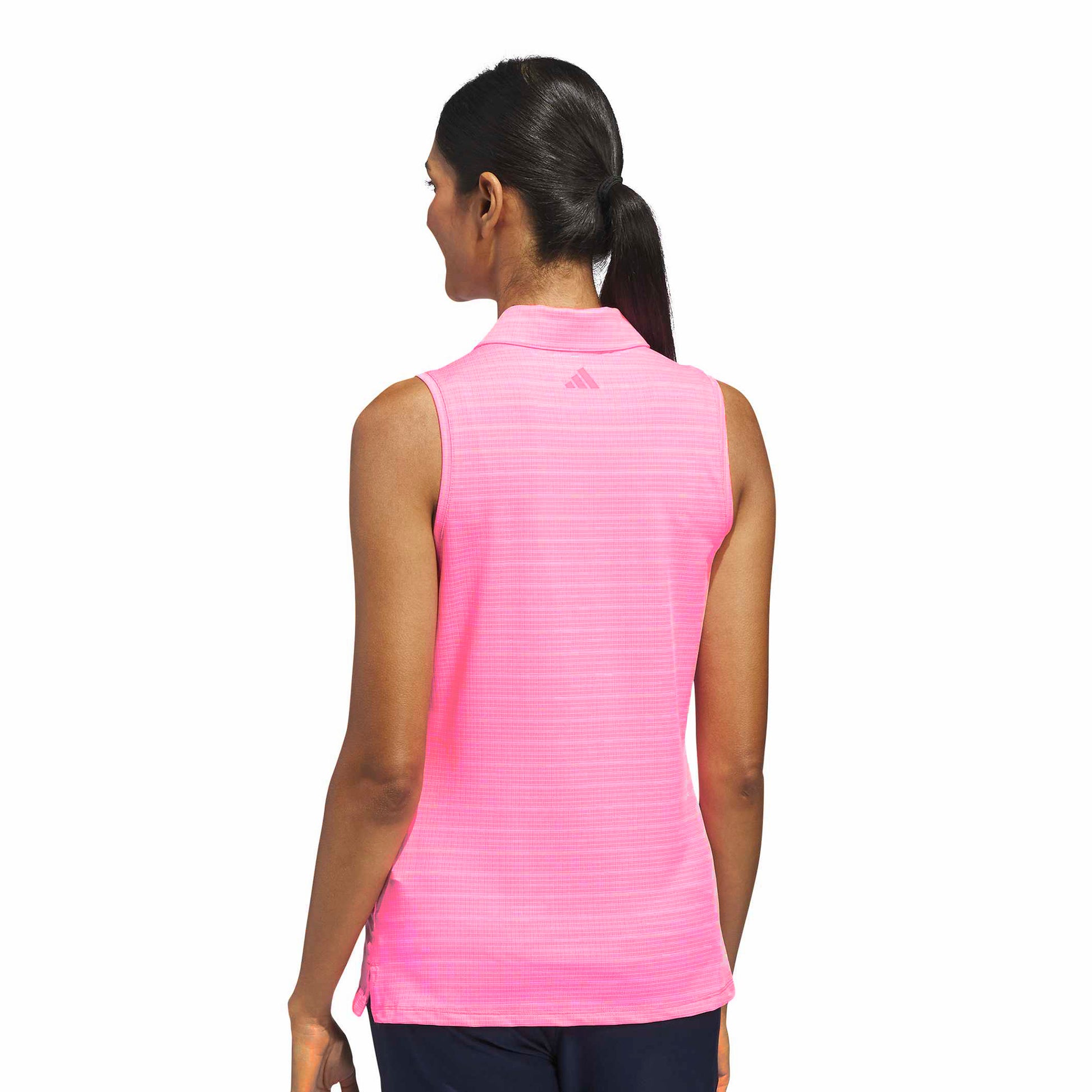 adidas Golf Ladies Jacquard Sleeveless Polo - Effortless Style for Golf and Beyond