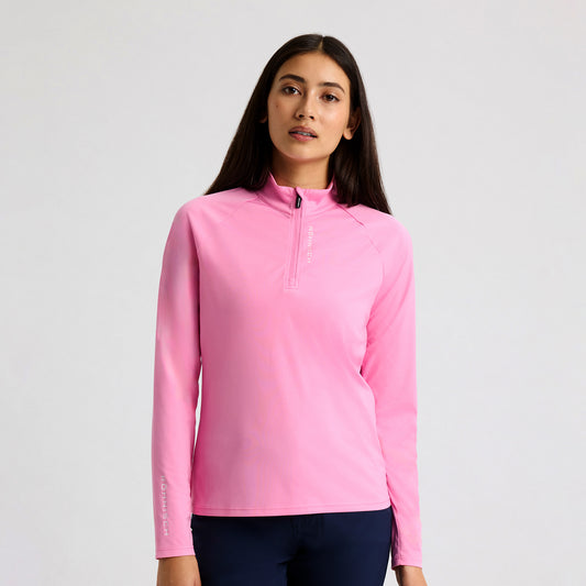 Rohnisch Ladies Lightweight Zip-Neck Top