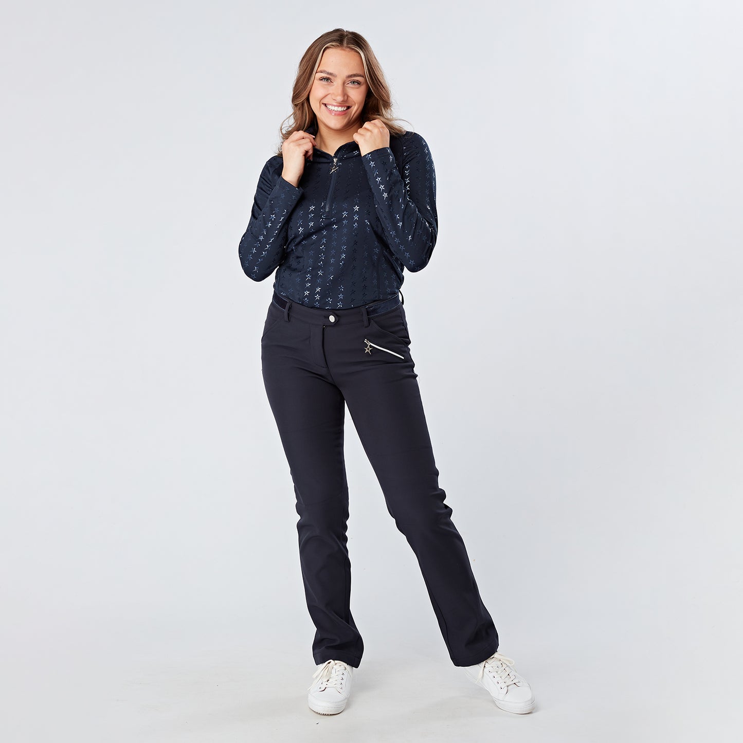 Swing Out Sister Ladies Windstopper Water Resistant Thermal Trousers in Midnight Navy