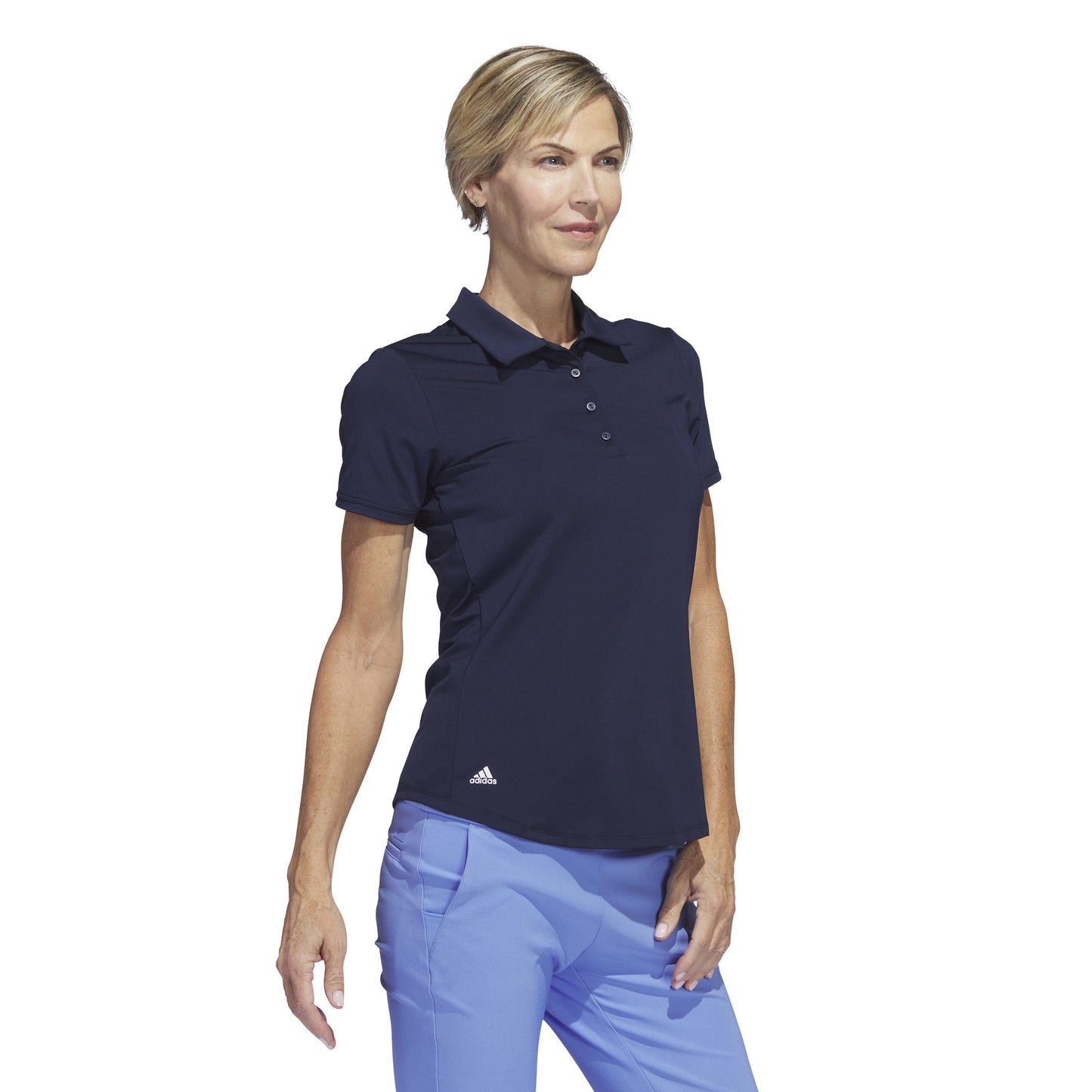 adidas Ladies Short Sleeve Golf Polo in Collegiate Navy 