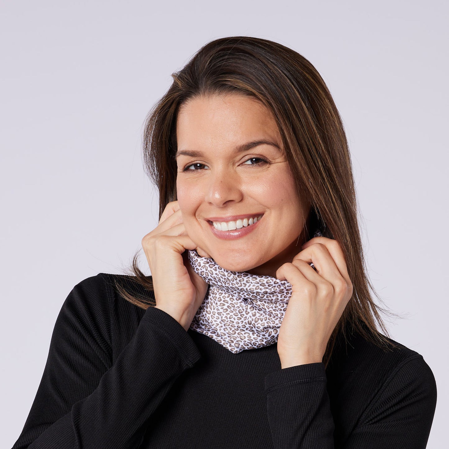 Swing Out Sister Multi-Functional Soft-Stretch Leopard Print Snood