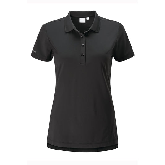 PING Ladies Textured Golf Polo Shirt in Black