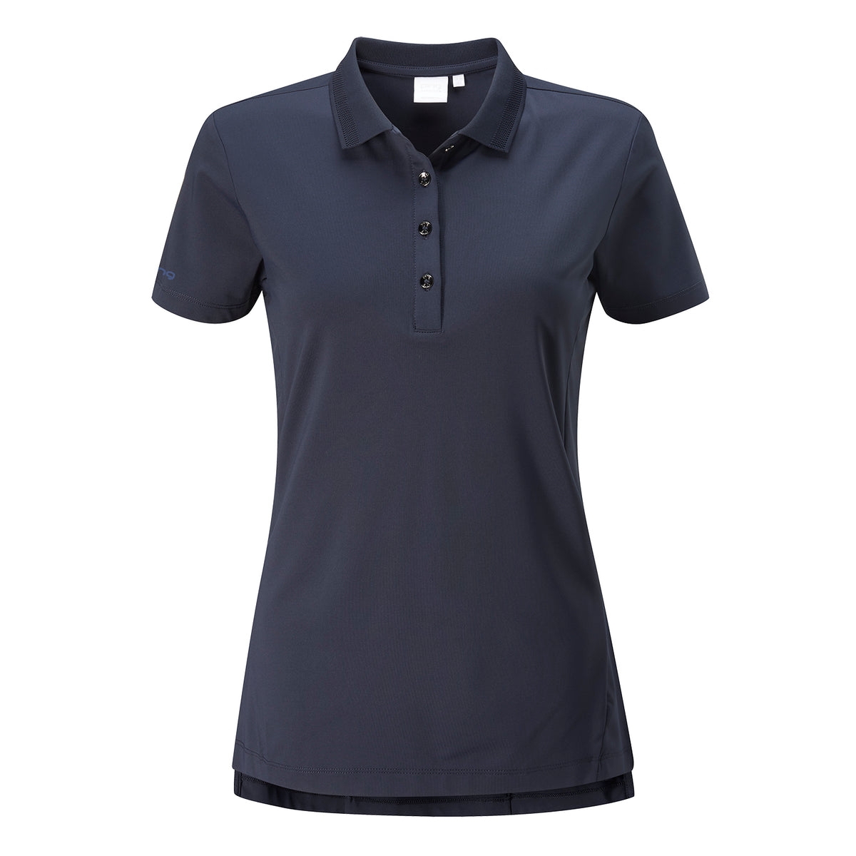 PING Ladies Textured Golf Polo Shirt in Navy