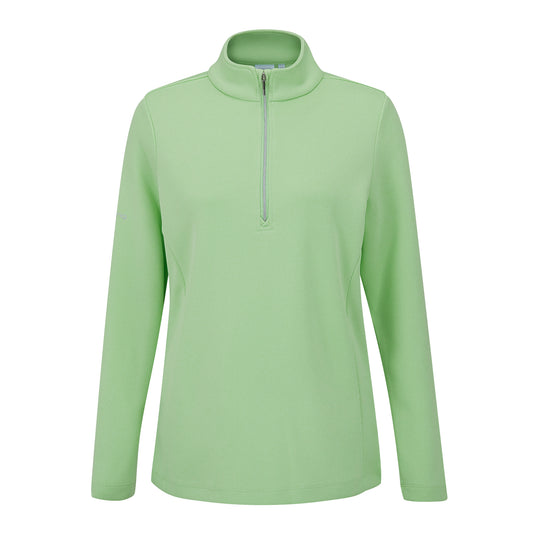 PING Ladies Half-Zip Ribbed Golf Fleece for Thermal Warmth
