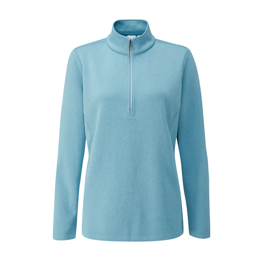 PING Ladies Half-Zip Ribbed Golf Fleece for Thermal Warmth