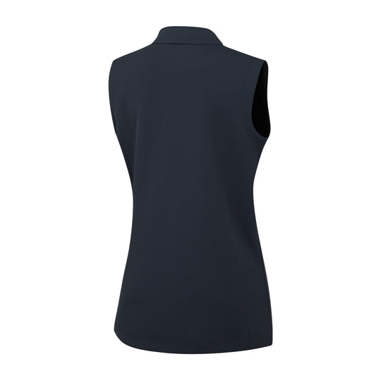 PING Ladies Navy Half-Zip Golf Fleece Vest