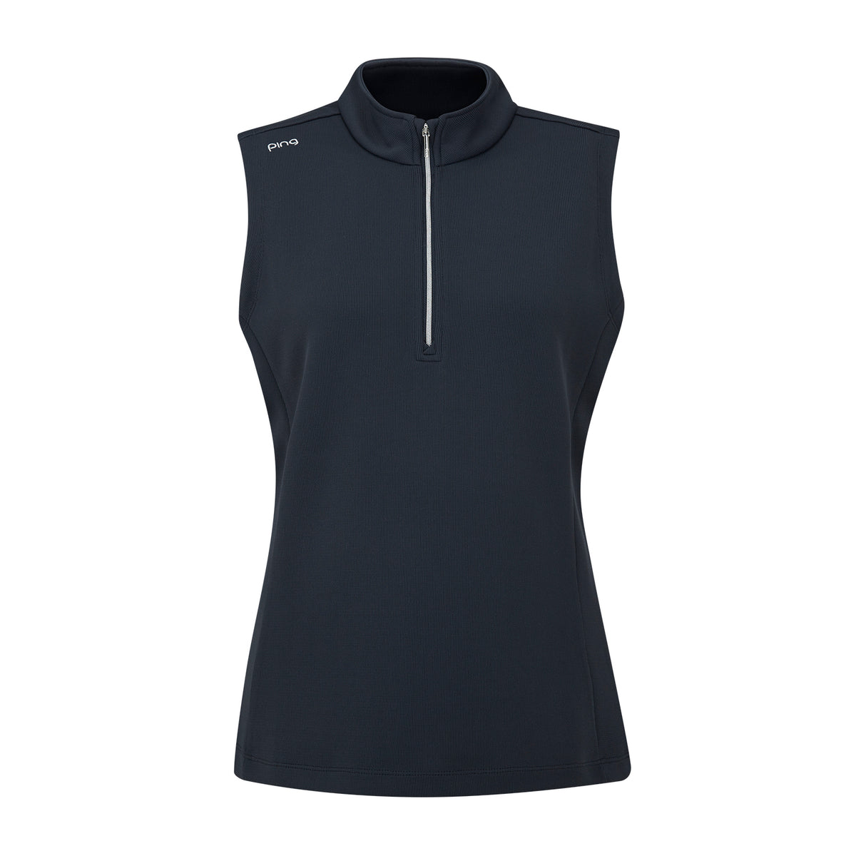 PING Ladies Navy Half-Zip Golf Fleece Vest