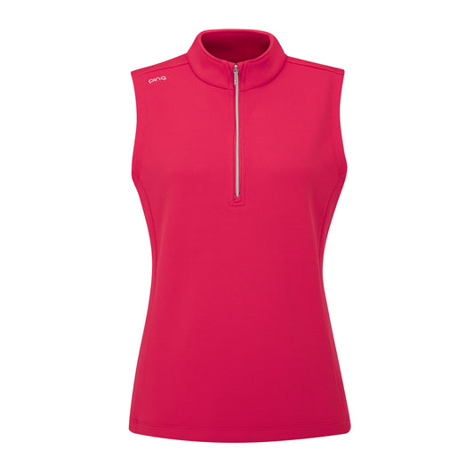 PING Ladies Half-Zip Golf Fleece Vest