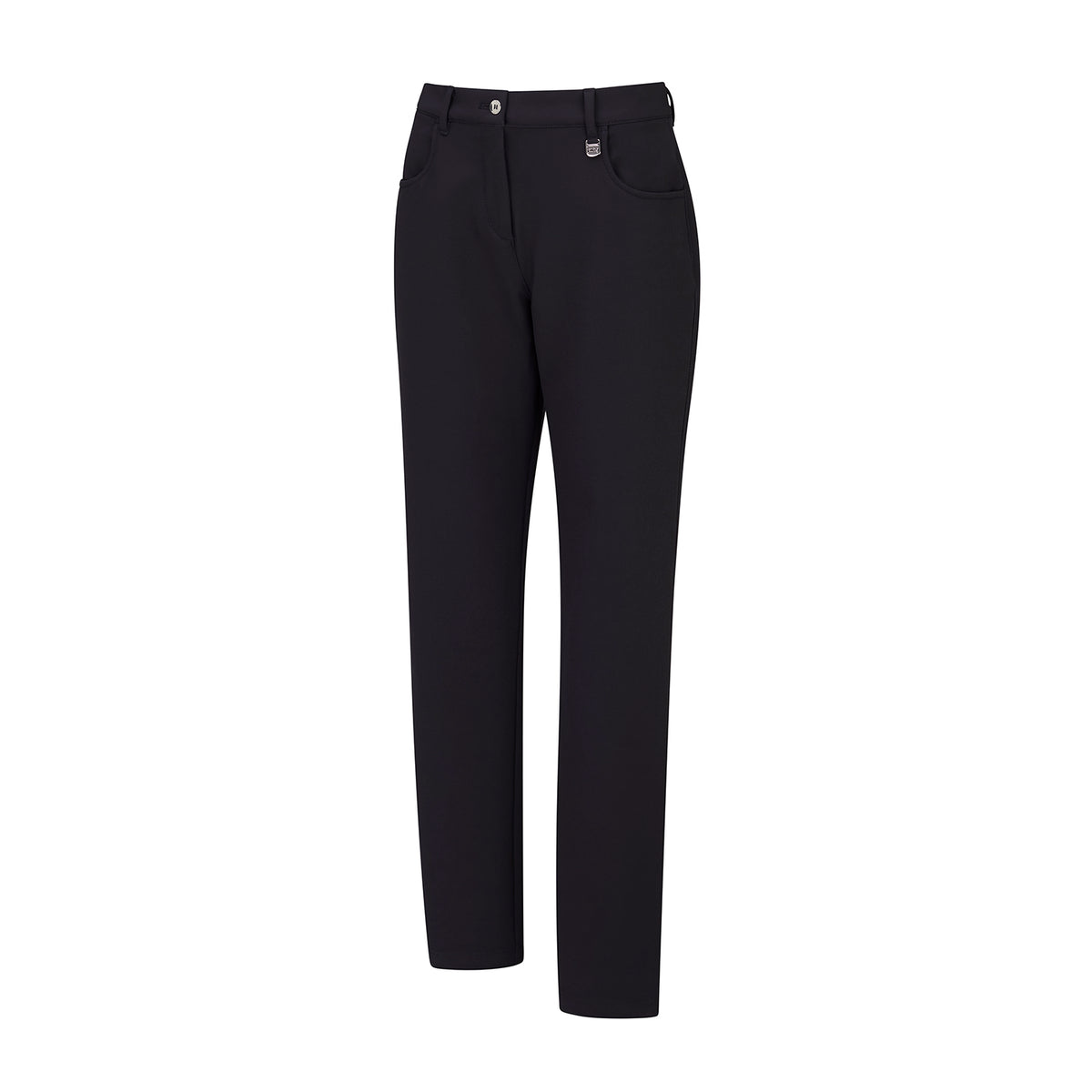 PING Ladies Black Thermal Golf Trousers with Water-Resistant Finish