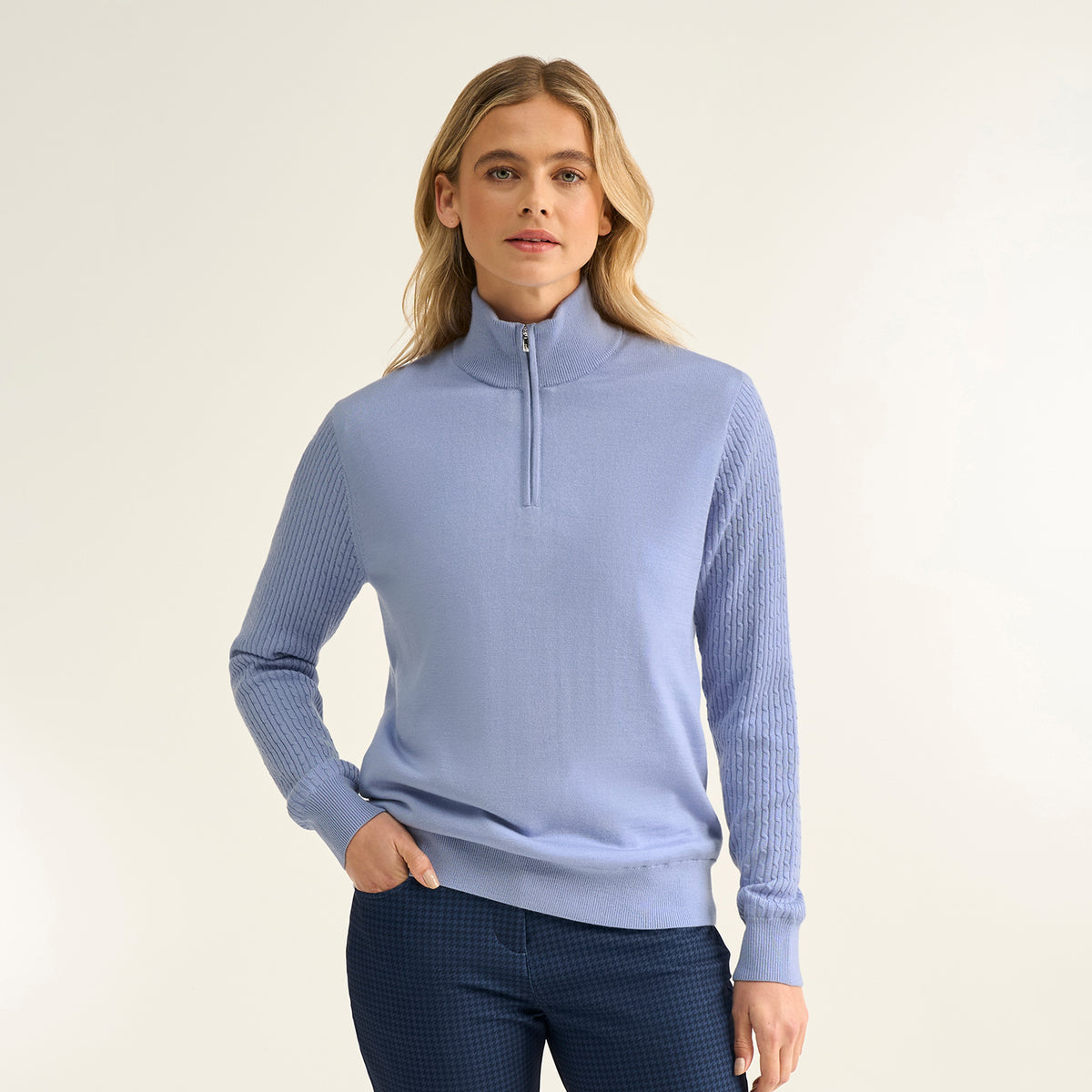 PING Ladies Quarter-Zip Lined Golf Sweater